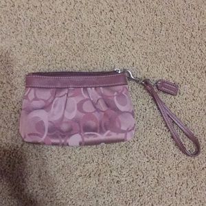 Mini Coach wristlet